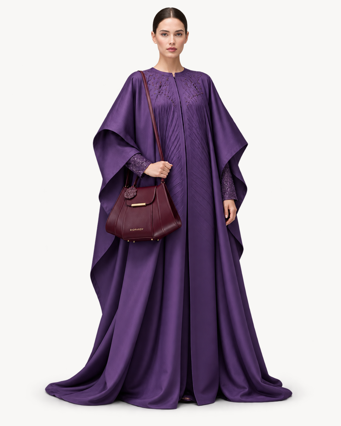 Boubou Crêpe de Chine Perlé